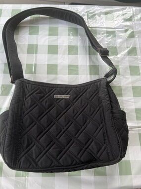 Vera Bradley Black Quilted Crossbody Shoulder Bag